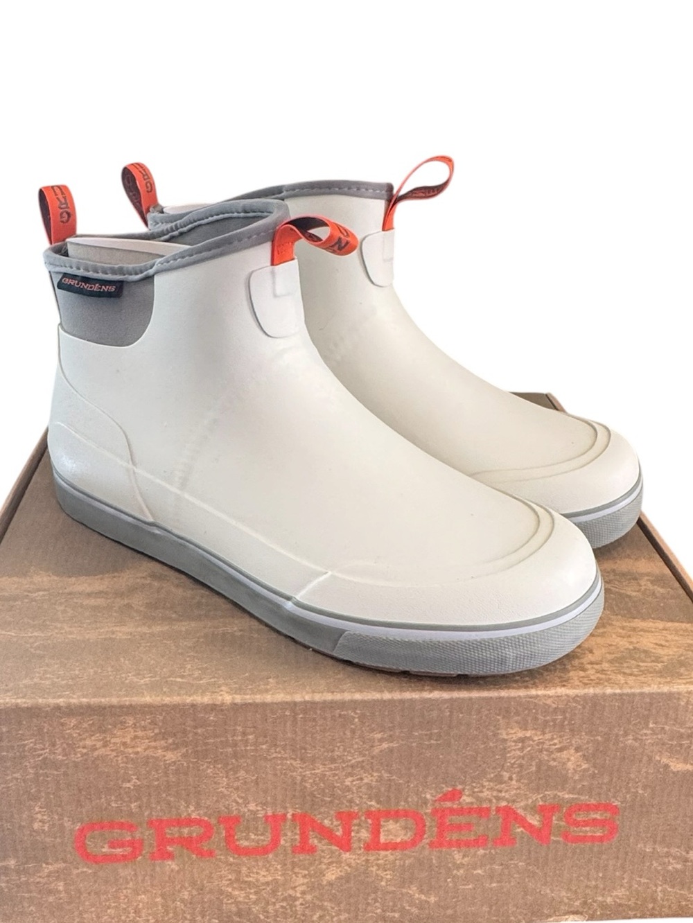 Grundens Deck Boss White Squall fishing rubber Boat Boots Men's size 11 - Picture 2 of 13